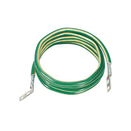 Jumper para Aterrizar Equipos, 6 AWG, con Terminal Doblada a 45 Grados (LCC6-14JAWH-L) Para Conexión a Tierra y Terminal Recta (LCC6 - 14JAW-L) Para Equipos , 2.4 m de Largo