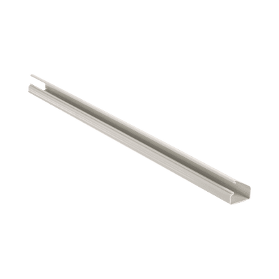 Canaleta LD10 de PVC rígido, con cinta adhesiva para instalación sin herramientas, de 38.4 x 24 x 1828.8 mm, Color Blanco Mate