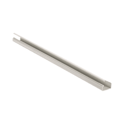 Canaleta LD10 de PVC rígido, con cinta adhesiva para instalación sin herramientas, de 38.4 x 24 x 1828.8 mm, Color Blanco Mate