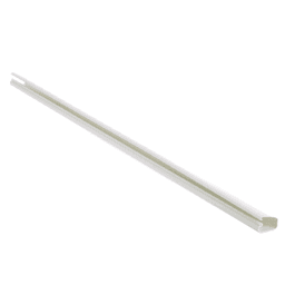 Canaleta LD5 de PVC rígido, con cinta adhesiva para instalación sin herramientas, 26 x 15 x 1828.8 mm, Color Blanco