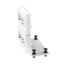 Patch Panel de 8 Puertos Mini-Com, Para Uso con Gabinetes Multipropósito, de Instalación a Presión, Color Blanco