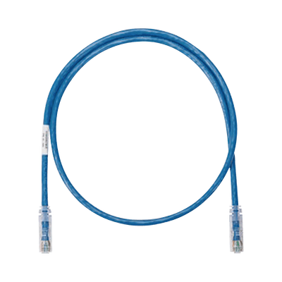 Cable de parcheo UTP Categoría 6, con plug modular en cada extremo - 1 m. - Azul