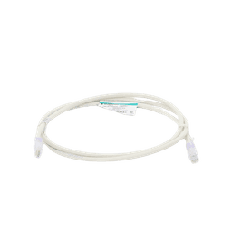 Cable de parcheo UTP Categoría 6, con plug modular en cada extremo - 1.5 m. - Blanco Mate