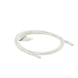 Cable de parcheo UTP Categoría 6, con plug modular en cada extremo - 2 m. - Blanco Mate