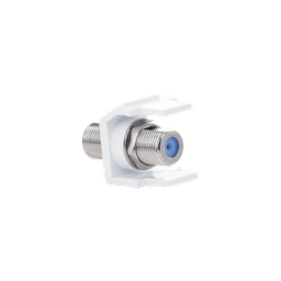 Módulo Acoplador Coaxial Tipo F, Keystone, de 75 Ohms, 3.0 GHz, Color Blanco