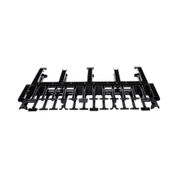 Organizador de Cables Horizontal NetManager de Alta Densidad, Doble (Frontal y Posterior), Para Rack de 19in, 1UR