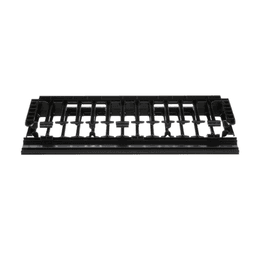 Organizador de Cables Horizontal NetManager de Alta Densidad, Sencillo (Solo Frontal), Para Rack de 19in, 1UR