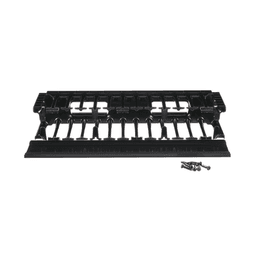 Organizador de Cables Horizontal NetManager de Alta Densidad, Sencillo (Solo Frontal), Para Rack de 19in, 2UR