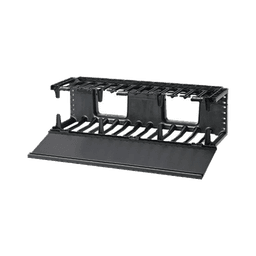 Organizador de Cables Horizontal NetManager, Sencillo (Solo Frontal), Para Rack de 19in, 3UR