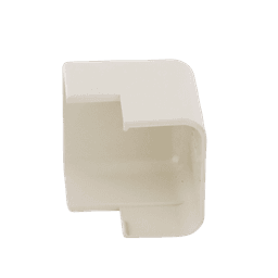 Esquinero exterior, para uso con canaleta LD10, material ABS, Color Blanco Mate