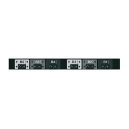 PDU Básico para Distribución de Energía, Plug de Entrada Trifásico CS8365C, Con 6 Contactos C19, Instalación Horizontal de 19in, 1UR, 50 Amp, 208 Vca