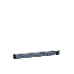 PDU Básico para Distribución de Energía, Enchufe de Entrada NEMA 5-20P, Con 12 Contactos NEMA 5-20R, Instalación Horizontal de 19in, 1UR, 20 Amp, 120 Vca