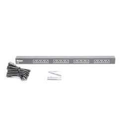 PDU Básico para Distribución de Energía, Enchufe de Entrada NEMA 5-20P, Con 16 Contactos NEMA 5-20R, de Instalación Vertical, 20 Amp, 120 Vca