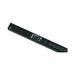 PDU Monitoreable (MI) para Distribución de Energía, Enchufe de Entrada NEMA 5-15P, Con 16 Salidas NEMA 5-20R, de Instalación Vertical, 120 Vca, 15 Amp