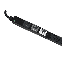 PDU Monitoreable (MI) para Distribución de Energía, Enchufe de Entrada NEMA L15-30P, Con 18 Salidas C13 y 6 C19, de Instalación Vertical, 20 Vca, 30 Amp