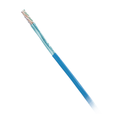 Bobina de Cable Blindado F/UTP de 4 Pares, Cat6, LSZH (Libre de Gases Tóxicos), Color Azul, 305m