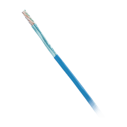 Bobina de Cable Blindado F/UTP de 4 Pares, Cat6, LSZH (Libre de Gases Tóxicos), Color Azul, 305m