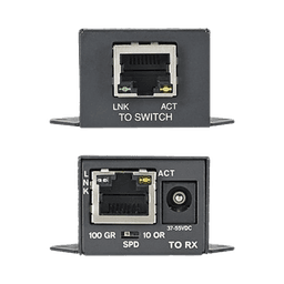 Transmisor PoE/PoE+ Para Uso con Receptor POEXRX1, Hasta 610 Metros (2000 ft) con Cable Cat5e o Cat6, 10/100Mbps