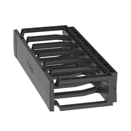 Organizador de Cables Horizontal PatchRunner™, Sencillo (Solo Frontal), Para Rack de 19in, 2UR