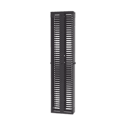 Organizador Vertical PatchRunner™, Doble (Frontal y Posterior), Para Rack Abierto de 45 Unidades, 8in de Ancho, Color Negro