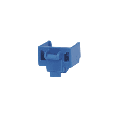 Kit de 10 Dispositivos para Bloquear Puertos Jack RJ45, Color Azul, Incluye Llave de Extracción
