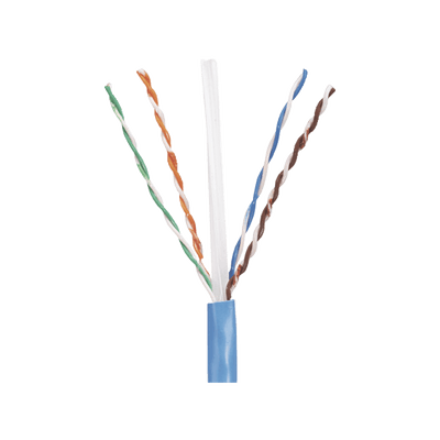 Bobina de Cable UTP 305 m. de Cobre, PanNet, Azul, Categoría 5e (24 AWG), PVC (CM), de 4 pares