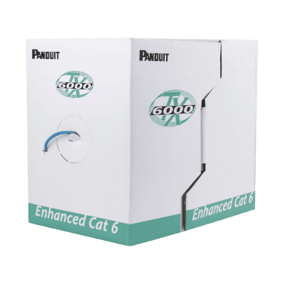 Bobina de Cable UTP 305 m. de Cobre, TX6000™ PanNet, Reelex, Verde, Categoría 6 Mejorado (23 AWG), PVC (CM), de 4 pares