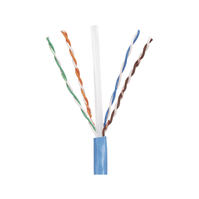 Bobina de Cable UTP 305 m. de Cobre, PanNet, Azul, Categoría 5e (24 AWG), Riser (CMR), de 4 pares