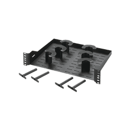 Charola Ventilada Para Administración de Cable en Racks o Gabinetes, con 6 Postes para Control de Holgura, de 19in, 2 UR, Color Negro