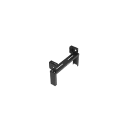 Rack de Distribución Aéreo de 2 Postes PanZone®, Rieles Roscados #12-24, de 4 UR, Color Negro 