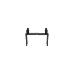 Rack de Distribución Aéreo de 2 Postes PanZone®, Rieles Roscados #12-24, de 6 UR, Color Negro 