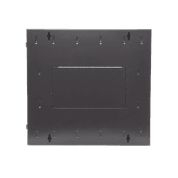 Gabinete PanZone de Montaje en Pared, de 19in, Puerta Ventilada, 12 UR, 635mm de Profundidad, Color Negro