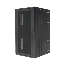 Gabinete PanZone de Montaje en Pared, de 19in, Puerta Ventilada, 26 UR, 762mm de Profundidad, Color Negro