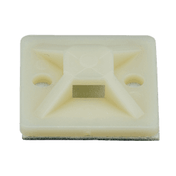 Montaje-Sujetador Adhesivo STRONGHOLD de 4 Vías de 3/4" x 3/4" x 1/4", Color Natural,  Nylon 6.6 Retardante de Llamas V-2, Paquete de 100pz