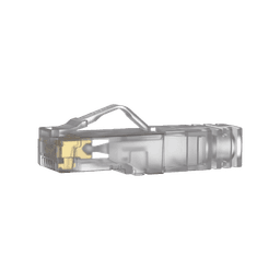 Plug RJ45 Cat6A, Para Cable UTP de Calibre 23-24 AWG, Chapado en Oro de 50 micras, Paquete de 100 piezas