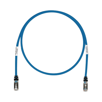 Patch Cord Cat6A, Blindado S/FTP, CM/LS0H, 10ft, Color Azul