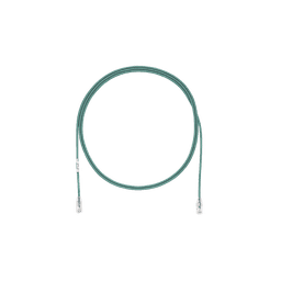 Cable de Parcheo TX6, UTP Cat6, Diámetro Reducido (28AWG), Color Verde, 3ft 