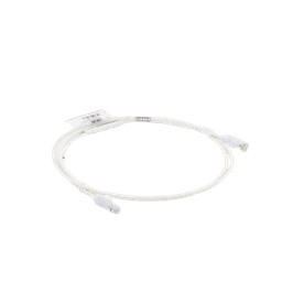 Cable de Parcheo TX6, UTP Cat6, Diámetro Reducido (28AWG), Color Blanco Mate, 5ft 