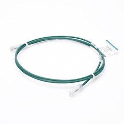 Cable de Parcheo TX6, UTP Cat6, Diámetro Reducido (28AWG), Color Verde, 5ft 