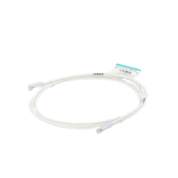 Cable de Parcheo TX6, UTP Cat6, Diámetro Reducido (28AWG), Color Blanco Mate, 7ft 