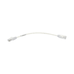 Cable de Parcheo TX6, UTP Cat6, Diámetro Reducido (28AWG), Color Blanco, 8in (20.2cm)