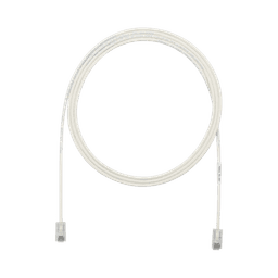 Cable de Parcheo UTP Cat6A, CM/LSZH, Diámetro Reducido (28AWG), Color Blanco Mate, 3ft