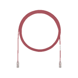 Cable de Parcheo UTP Cat6A, CM/LSZH, Diámetro Reducido (28AWG), Color Rojo, 3ft