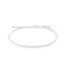 Cable de Parcheo UTP Cat6A, CM/LSZH, Diámetro Reducido (28AWG), Color Blanco Mate, 7ft