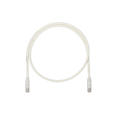 Cable de Parcheo UTP, Cat6A, 24 AWG, CM, Color Blanco, 1ft