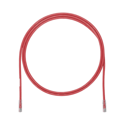 Cable de Parcheo UTP, Cat6A, 24 AWG, CM, Color Rojo, 5ft