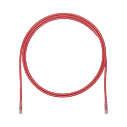 Cable de Parcheo UTP, Cat6A, 24 AWG, CM, Color Rojo, 5ft