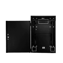 Gabinete de Montaje en Pared TrueEdge™, Con 6 UR para Equipo Activo y 6 UR para Paneles de Parcheo, Fabricado en Acero, Color Negro