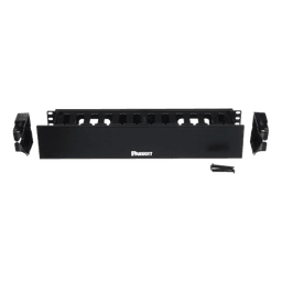 Organizador de Cables Horizontal PatchLink, Sencillo (Solo Frontal), Con Tapa Extendida, Para Rack de 19in, 2UR