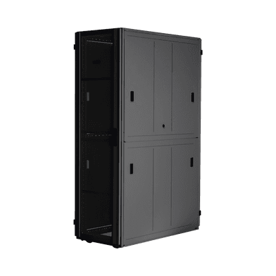 Gabinete FlexFusion™ XGL (Light) para Centros de Datos, 42 UR, 800 mm de Ancho, 1070 mm de Profundidad, Fabricado en Acero, Color Negro